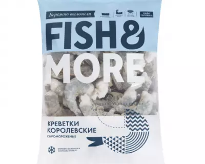 Креветка 21/25 с/м б/г в панцире Ваннамей  Индия 1,0  (1/10 шт.)